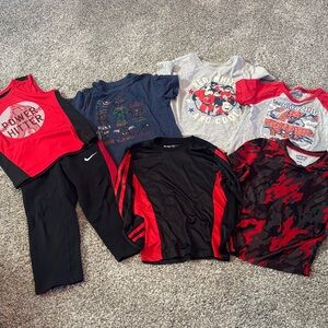 Jumping Beans Red and Black Kids Tee